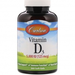 Carlson Labs Витамин D3, 5000 МЕ