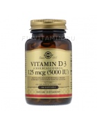 Solgar Витамин D3, холекальциферол, 5000 МЕ 100 кап