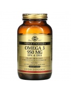 Solgar Омега-3, ЭПК и ДГК, тройная сила, 950 мг